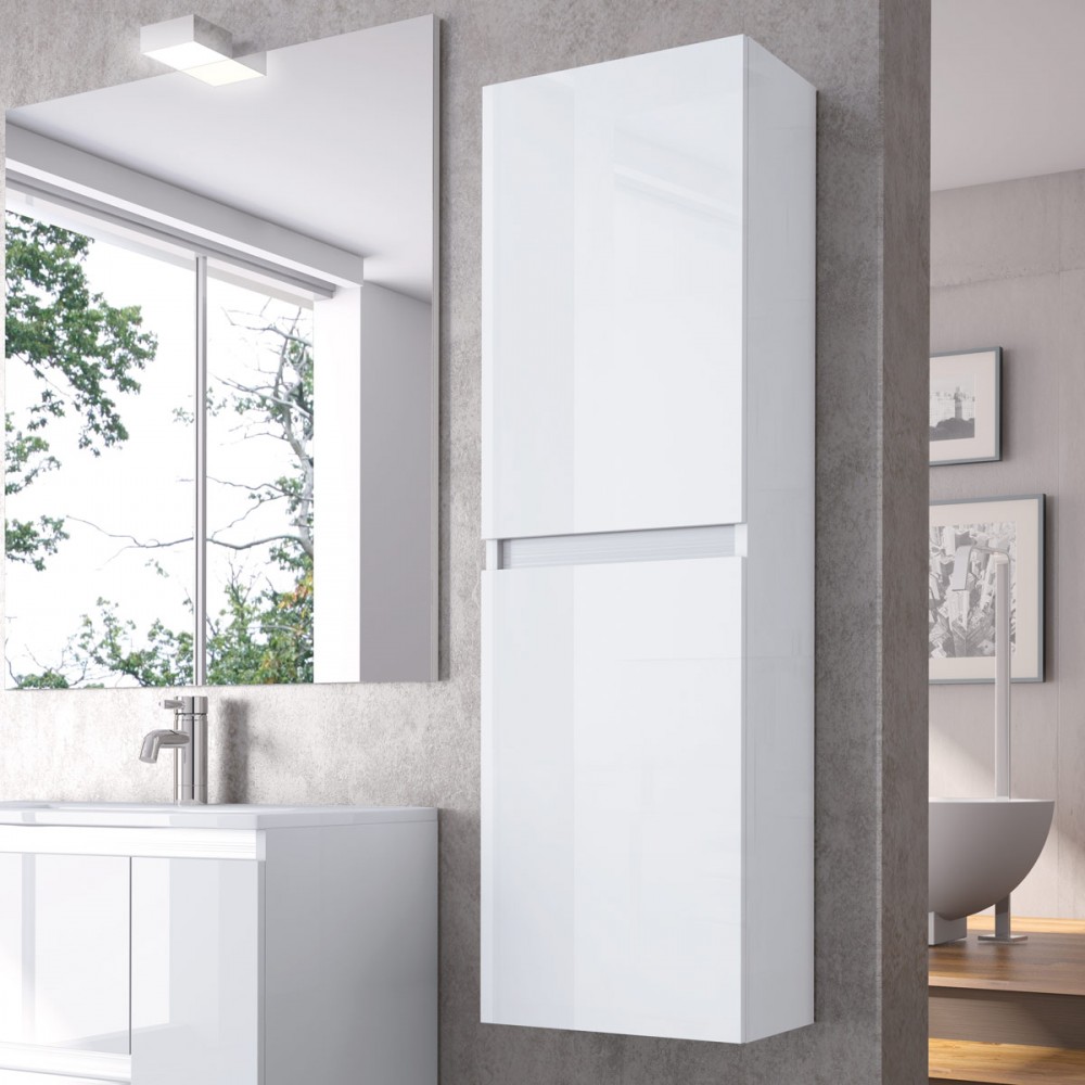 Columna de baño Lagalb, Mueble alto de baño, Armario alto